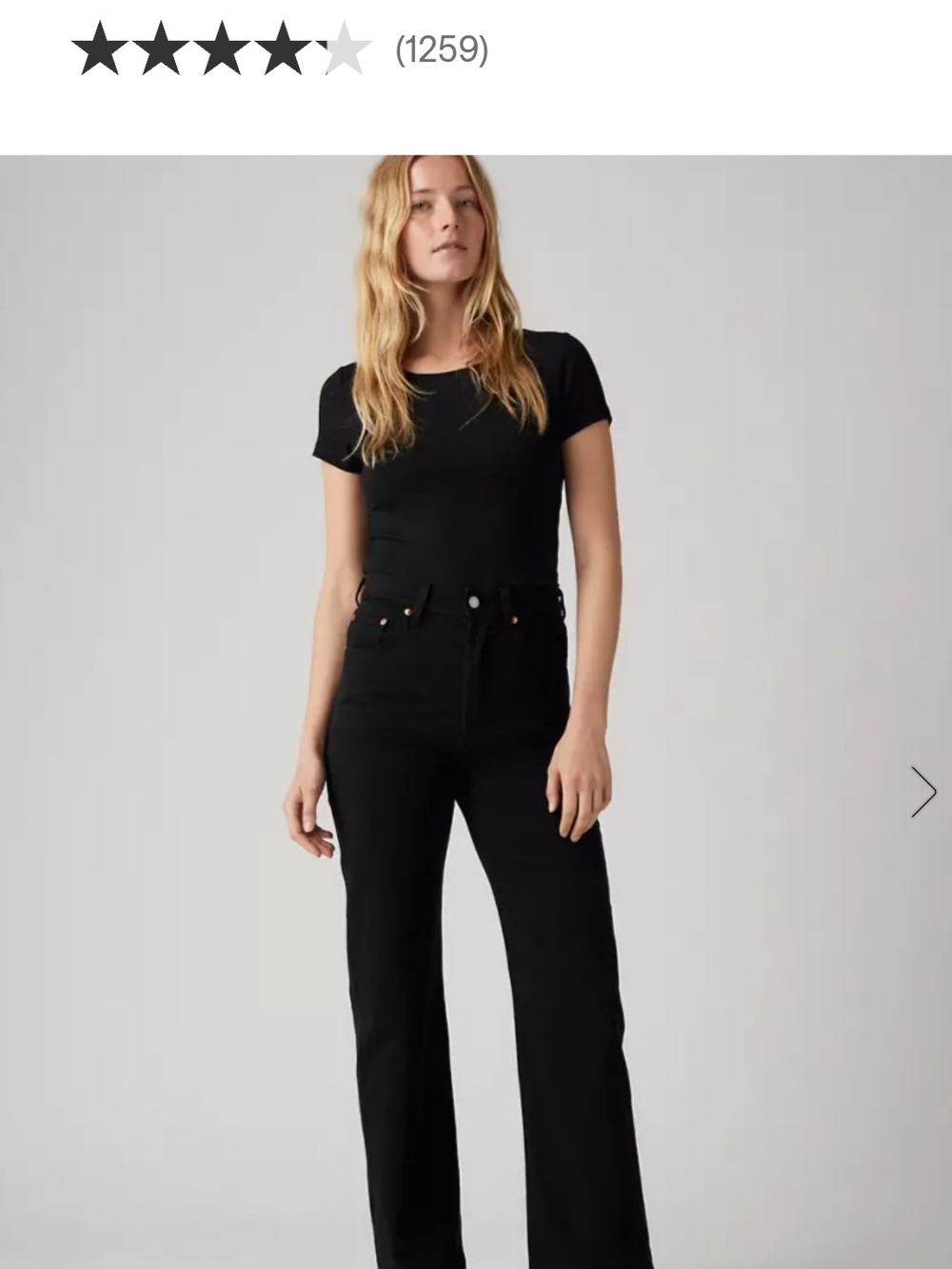 Levi's Women's Black Ankle-Length Cropped Jeans 32